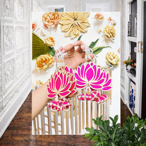 Tapiz Decorativo de Pared de Madera de Álamo Estilo Loto, Moderno y Minimalista, Adornos Colgantes para el Hogar, Éxito de Ventas - Product Image 3