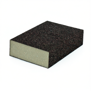 Bloc éponge abrasif Fervi, grain 100, outil de ponçage pour le bois et le métal - Product Image 2