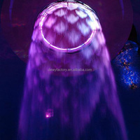 Fontaine murale numérique à cascade d'eau DEWY, directement de l'usine, LED haute définition synchronisée, en acier inoxydable, garantie de 2 ans pour l'intérieur