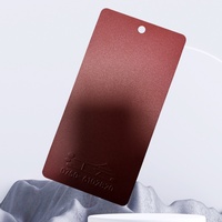 Revêtement en poudre électrostatique thermodurcissable de couleur rouge foncé à base de sable granulaire pour pièces automobiles et applications architecturales