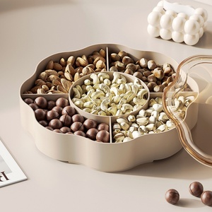 Nouveau design, accepte la personnalisation, empilable, 5 compartiments, boîtes de rangement en plastique pour aliments et fruits, plateau <span class=keywords><strong>à</strong></span> fruits, boîte de rangement pour bonbons - Product Image 4