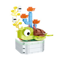 WF Drill Horse Bonsai Preserved Flower Model, jouet de construction en plastique à petites pièces pour enfants, cadeau, Ocean Blocks