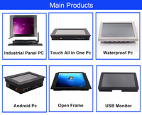 10 pulgadas 12 pulgadas al aire libre de acero inoxidable Ip65 Ip67 impermeable Aio Pc con lector RFID