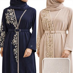 Vestido Kaftán Elegante Vintage para Mujer, Color Negro, Largo y Modesto, de Poliéster, para Eid, Talla Única, para <span class=keywords><strong>Netflix</strong></span>, Estilo Islámico - Product Image 3