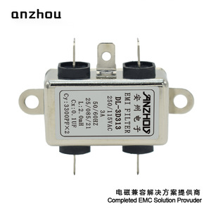 Filtro EMI Anzhou DL-3D313 250/115VAC 3A para compatibilidad electromagnética - Product Image 4