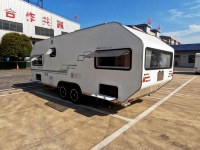 Caravane de luxe tout-terrain moderne en aluminium Hard Man Design, résistante à l'eau, pour toutes les saisons, camping-car, caravane