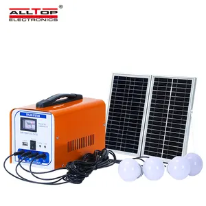 Système d'éclairage de secours à énergie solaire portable Générateur de centrale électrique Centrales de charge de camping 300w 500w 1000w DC12V