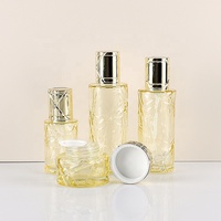 Bouteille en verre personnalisée pour fond de teint avec impression sérigraphique, design unique, pompe pulvérisatrice, cadeau cosmétique, prix de gros