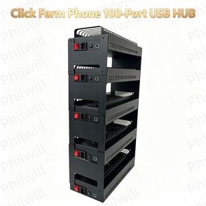 Caja de transferencia de datos industrial Click 100 Phones Farm Box para iPhone, con 100 puertos USB, para transferencia de datos industrial, embalaje personalizado - Product Image 2