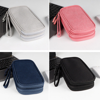 Sac de rangement portable pour câbles de données avec logo personnalisé, pochette de voyage, protecteur de chargeur, accessoires électroniques, sac de rangement numérique