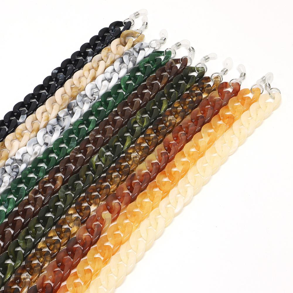 Лидер продаж, модная акриловая цепочка для очков для чтения, подвесная цепочка на шею, цепочка для солнцезащитных очков