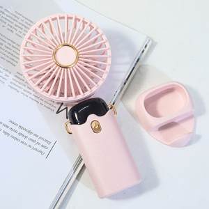 Ventilateur portable rechargeable pliable avec moteur DC 5W, alimenté par batterie, trois vitesses, commande par bouton, autonomie de 8 heures - Product Image 4