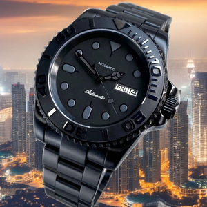 Reloj Mecánico Clásico para Hombre Tandrio Black Knight Pointer de 40 mm, Acero Inoxidable, Automático, Cristal de Zafiro, Venta al por Mayor de Fábrica - Product Image 6