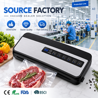Machine de mise sous vide alimentaire automatique OEM 80 kPa avec fonction d'impulsion de vide externe pour usage domestique en cuisine