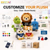 Peluches personnalisées en gros pour les acheteurs de détail et les salons professionnels |   Matériaux écologiques, Marque privée, Faible MOQ, Directement de l'usine