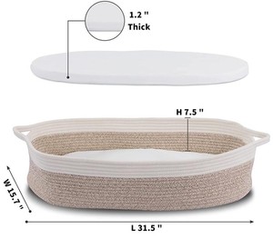 Baby Lounger tổ cho co Sleeper xách tay sơ sinh yếu tố cần thiết tắm Quà Tặng thoáng khí cotton trẻ sơ sinh co ngủ nôi nôi - Product Image 4