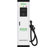 Station de recharge rapide DC 20 kW GB/T à une seule prise, murale ou sur colonne, IP54, écran LCD, RFID, OCPP 1.6/2.0, pour stationnement résidentiel