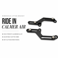 Pour Honda NC750X 2025-2026 : Support de levage de pare-brise en alliage d'aluminium noir, kit de rehausseur de pare-brise réglable en hauteur
