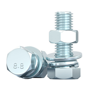 Hex Bolt Set M4 M6 M8 M10 M12 M16 M20 M24 Grade 8.8 Zinc Plated For Fastener Connection - Product Image 1