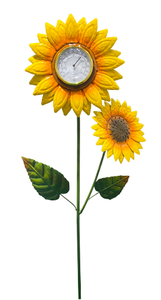 Piquets de jardin à fleurs en métal Grand <span class=keywords><strong>paysage</strong></span> décoratif coloré Jardinage Décoration extérieure Ornement de pelouse et de cour Rouille - Product Image 5