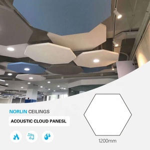 Panneaux acoustiques de plafond suspendus, isolation <span class=keywords><strong>acoustique</strong></span> intérieure, déflecteur, <span class=keywords><strong>prix</strong></span> des nuages, plafond <span class=keywords><strong>suspendu</strong></span> en fil, faux plafond - Product Image 4