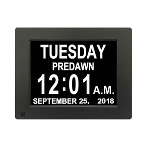 Horloge murale numérique de calendrier <span class=keywords><strong>pour</strong></span> personnes âgées, horloge de table numérique, 8 pouces - Product Image 2