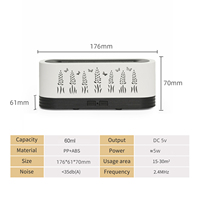 Diffuseur d'arômes à LED, humidificateur d'air à brume froide, nouveau diffuseur d'huiles essentielles tendance, idéal pour un cadeau