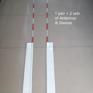 1.8m Fiberglass <b>Pole</b> FIVB Standard Volleyball <b>Net</b> Antennas with Sleeve Set - Product Image 2