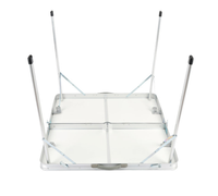 Table de pique-nique pliante portable en aluminium, légère, durable, imperméable, pour le camping, la randonnée et les pique-niques en plein air, design personnalisé en gros