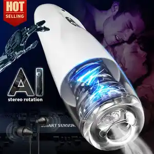 Mannelijke Masturbator Cup Automatische Rotatie Pocket Pussy Blow Job Siliconen Vagina Seksspeeltje Volwassen Machine Masturbatie Voor Mannen Tool