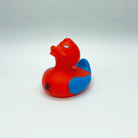 Canard en caoutchouc Spiderman, jouet de bain en plastique en forme d'animal, canard de bain en vinyle pour la promotion