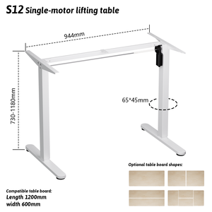Adjustable Electric <strong>Desk</strong> Table | Motorized S12 Lifting Electronic Single Motor Sit Stand Table <strong>Desk</strong> - Product Image 1