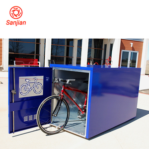 Caja de Almacenamiento para Bicicletas Impermeable de Acero, Vertical, Amarilla, de Una Puerta, la Más Popular en Europa - Product Image 4