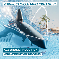Bateau requin RC 2.4Ghz avec caméra sous-marine Wi-Fi Retour automatique et suivez-moi Caractéristiques Piles incluses-Utilisation en extérieur