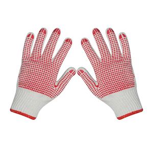 Guantes Reutilizables Lavables con Recubrimiento de PVC, Puño Tejido, Forro de Poliéster y Algodón sin Costuras, Antideslizantes, de Seguridad para el Trabajo - Product Image 6