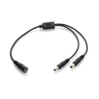 Nouveau Câble DC LANO DC5521 avec Connecteurs Mâle/Femelle, Multiples Lignes d'Alimentation, Conducteur en Cuivre Pur pour LED/DVR