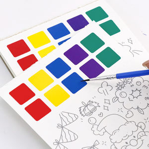 <span class=keywords><strong>Libro</strong></span> da Colorare A.Ni Buon Natale con Graffiti, 15 Pagine, Carta per Acquerelli, Regalo Scolastico, Giocattolo Educativo per Asilo, <span class=keywords><strong>2</strong></span> Pennelli - Product Image 4