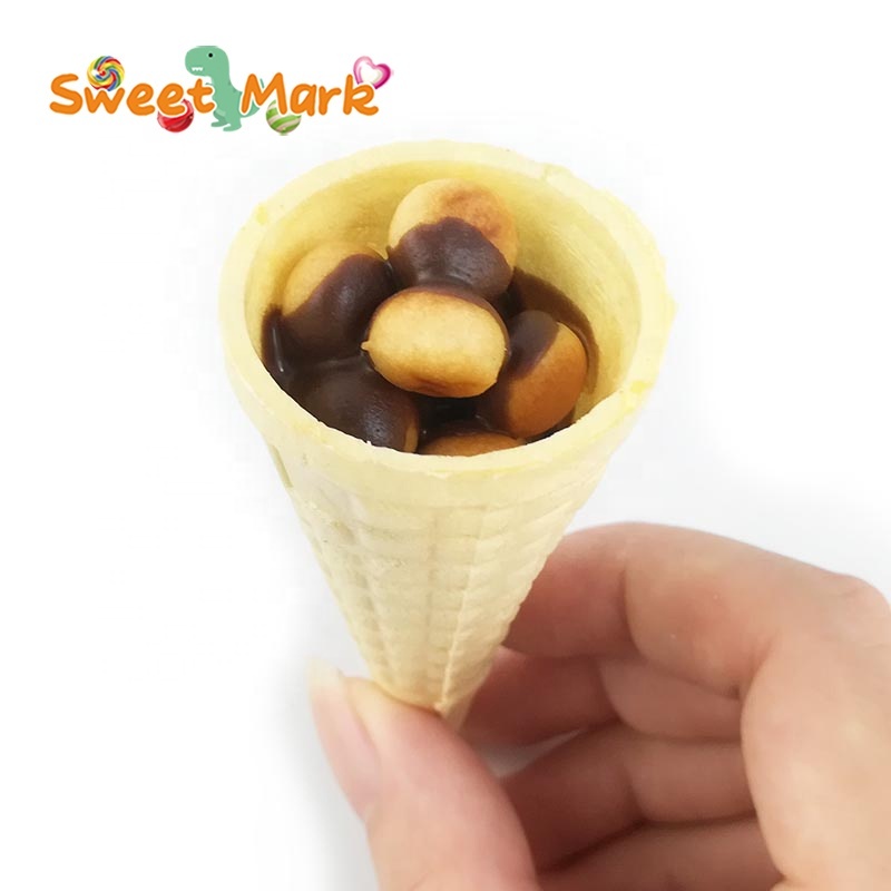 アイスクリームコーン チョコレートソースとビスケット| Alibaba.com