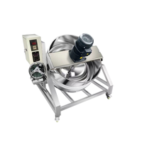 Marmite de cuisson commerciale électrique inclinable en acier inoxydable avec agitateur pour confitures, sauces et pâtes de curry