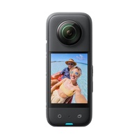 Kamera Aksi Inst360 X3 Get-Set Bundle dengan Sensor CMOS 1/2 inci 48MP, Video 5.7K 180° Active HDR, Foto 72MP, WiFi, Kamera Aksi Mini