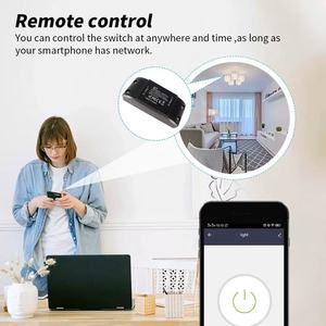 กราฟฟิตี้ ไวไฟสมาร์ทสวิตช์ 10A 220V AC รีโมทคอนโทรลไร้สายพร้อมการควบคุมเวลาผ่านแอพสำหรับระบบอัตโนมัติในบ้าน - Product Image 3