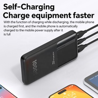 Banque d'alimentation portable mince KONFULON 10000mAh, prix de gros compétitif, puissance de sortie 10W pour la recharge de téléphone portable, cadeau de voyage