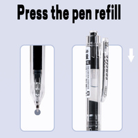 Pulpen Plastik Tinta Gel Multi-warna 0.5mm - Tulisan Halus, Dapat Ditarik, Perlengkapan Kantor Sekolah, Hadiah Promosi, Cetak Kustom