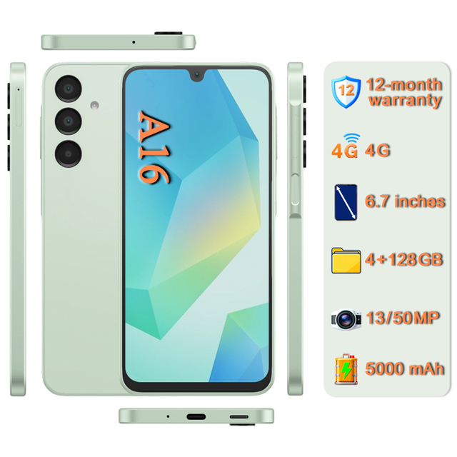 Wholesale  Mobile Phones A16 128GB [50MP Camera] Unlocked Global Version 4G Smartphone SM-A165 A+ Quality