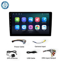 Radio Mobil Android Universal Full HD 2DIN 9-10 Inch Double Din dengan GPS Amplifier RGB-Car untuk Head Unit Player