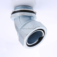 Raccord de conduit flexible en alliage de zinc FRABO G1-1/4'' de qualité industrielle à 45 degrés, résistant à la corrosion -40~+200