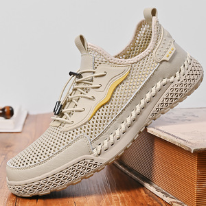 Chaussures décontractées d'été 2026 pour hommes, en maille respirante, design ajouré, semelle souple, légères, avec fond cousu antidérapant - Product Image 5