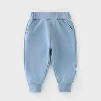 Pantalon de survêtement en coton pour bébé et tout-petit, collection printemps-automne, pantalon long de sport, élastique et doux, décontracté pour bébé