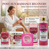 Ensemble éclaircissant Gluta Master Arbutin 3 Plus avec collagène, éclaircit les taches brunes, atténue l'hyperpigmentation, unifie le teint, ensemble beauté