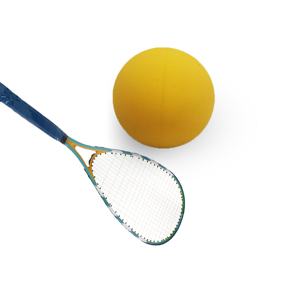 Kids Fun Outdoor Activity Game Racquet Mini Squash Ball Pack of 3 UK High Productivity 45# Steel